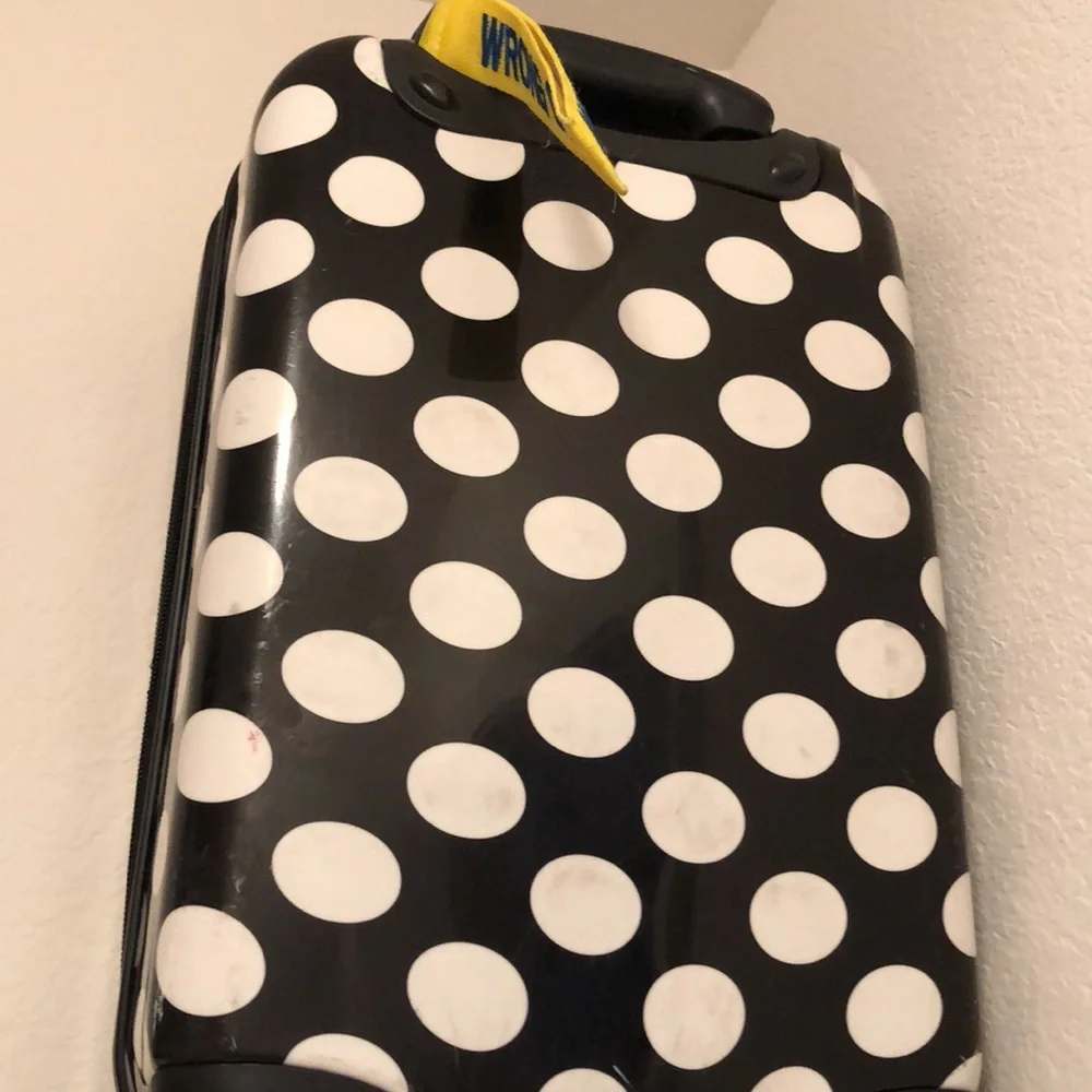 Fast Identifying Luggage Tag Neon Yellow & Blue Wrong One,